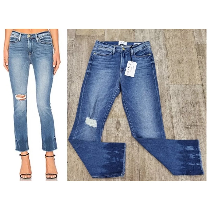 Nwt $265 Frame Denim Women's Le High Straight Jeans In Merriweather Size: 30